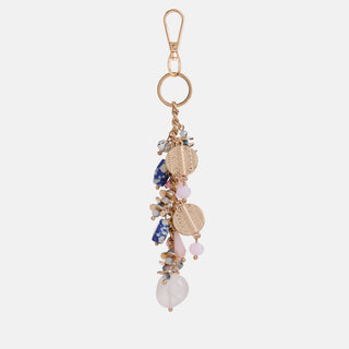 Blue Skies Bag Charm + Key Fob - Blush/Blue