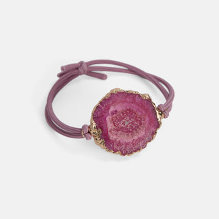 Gemstone Hair Tie - Fuschia