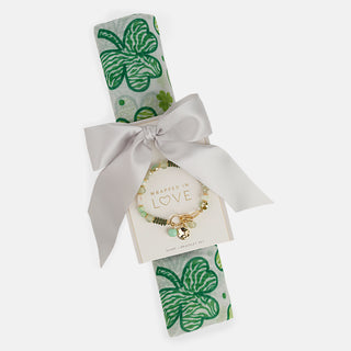 St.Patricks Day Scarf + Bracelet - Shamrock