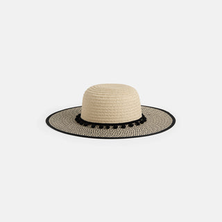 Jenna Hat - Tan/Black
