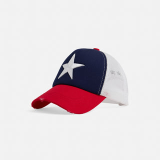Lone Star Mesh Hat - Red/White/Blue