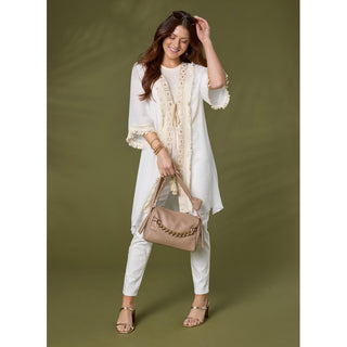 Mylah Tote w/ Chain - Cashmere