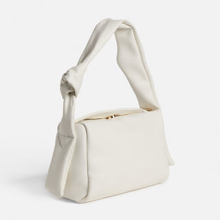 Mylah Tote w/ Chain - White