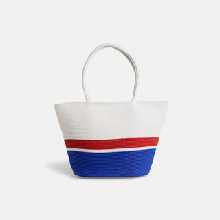 Patriotic Striped Tote - Red/White/Blue