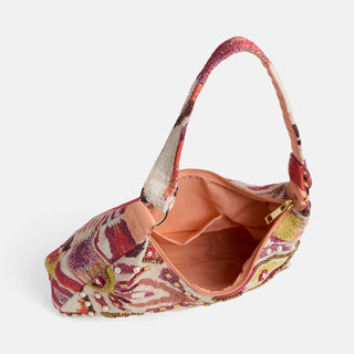 Saffron Tote w/ Faux Pearls - Pink