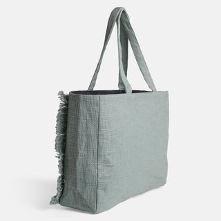 Adalee Floral Tote - Seafoam