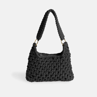 Brynley Crochet Mini Tote - Black