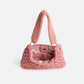 Brynley Crochet Mini Tote - Rose