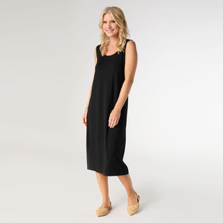 Soft Landing Sleeveless Dress - Black
