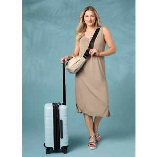 Soft Landing Sleeveless Dress - Taupe