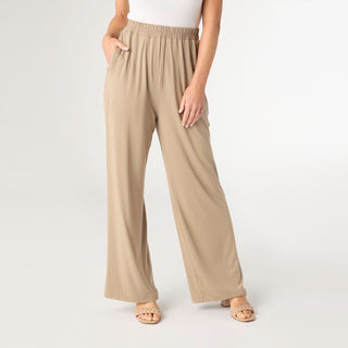 Soft Landing Pants with Pockets - Taupe