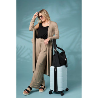 Soft Landing Pants with Pockets - Taupe