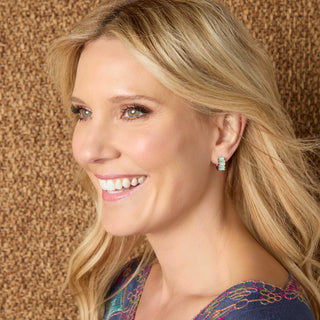 Sariah V-Neck Poncho with Embroidery - Navy