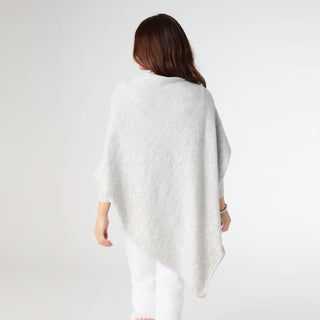 Dylan Sweater Poncho - Light Heather Grey