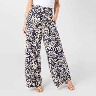 Dinara Flowy Pant with Cinched Waist