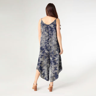 Christy Casual Romper with Adjustable Straps - Navy