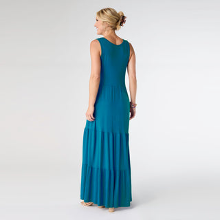 Janie Solid Tiered Maxi Dress - Ceramic