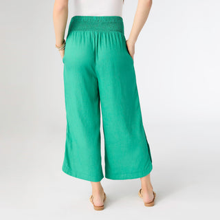 Sophia Pant with Button Detail - Jelly Mint