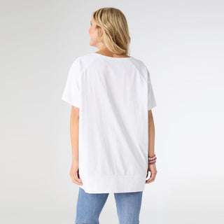 Lenice Relaxed Short Sleeve Top - Red Star