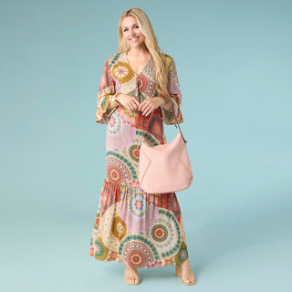 Cora V-Neck Maxi Dress - Bold Print