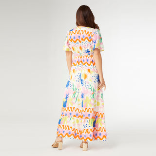 Picasso Short Sleeve Maxi Dress - Summerfest