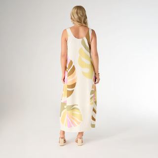 Nola Relaxed Tank Dress with Side Pockets - Mixed Sorbet