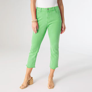 Marky Cutout Crop Pant - Bright Green
