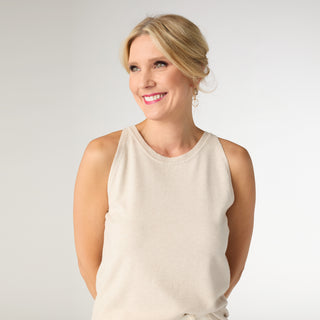Lightweight Heavenly-Luxe Tank - Oatmeal