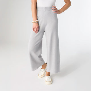 Lightweight Heavenly-Luxe Crop Bottom - Light Heather Grey