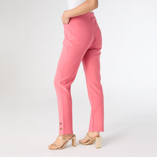Georgie Ankle with Button Detail - Coral