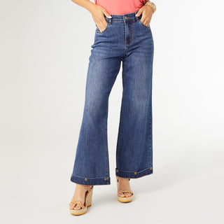 Bambu Soft Wide Leg with Floral Studs