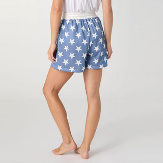 Independence Day Drawstring Pocket Shorts - Stars