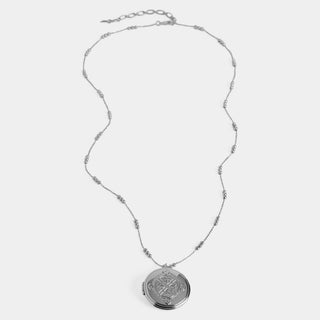 Lyra Locket Necklace - Silver