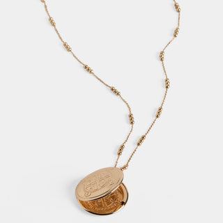 Lyra Locket Necklace - Gold