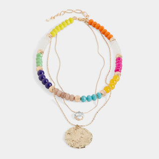 Julia Necklace - Gold Multi