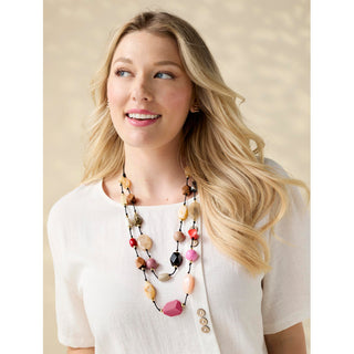 Madison Necklace - Pink Multi