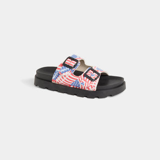 Stars and Stripes Sandals - Red/White/Blue