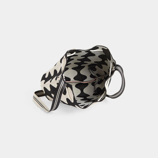 Addie Printed Crossbody - Black/White