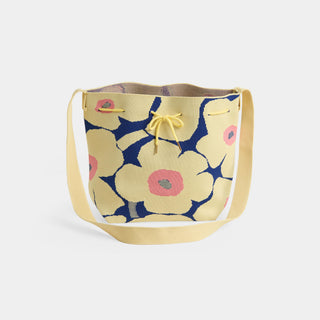 Addie Printed Crossbody - Yellow/Blue Floral