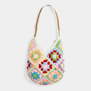 Novi Crochet Bag - White/Multi