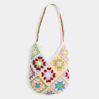 Novi Crochet Bag - White/Multi