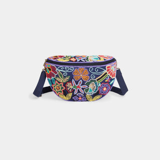 Kai Beaded Sling Bag - Navy/Multi