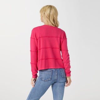 Lightweight Heavenly-Luxe Short Open Cardigan - Pink Glo