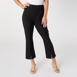 Georgie Front Seam Capri - Black