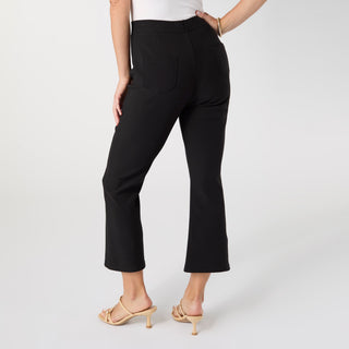Georgie Front Seam Capri - Black
