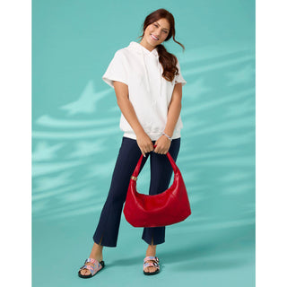 Georgie Front Seam Capri - Black