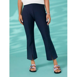Georgie Front Seam Capri - Navy