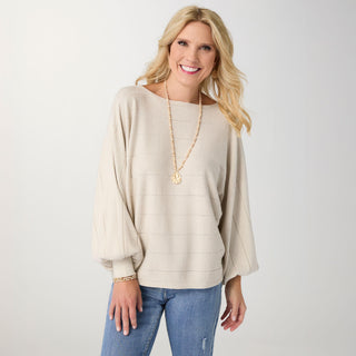 Lightweight Heavenly-Luxe Dolman Sweater - Oatmeal