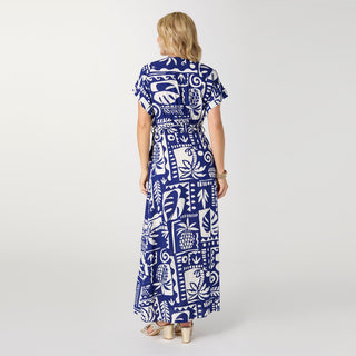Magnolia Short Sleeve V-Neck Dress with Tie XS