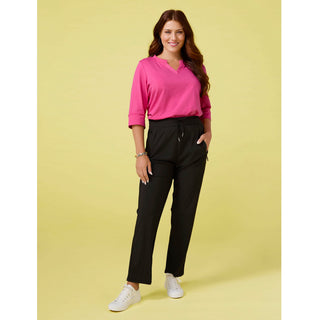 Kylie Straight Leg Pant - Black
